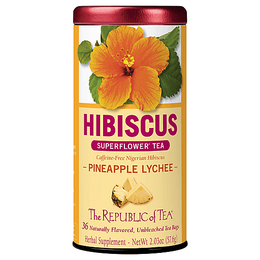 Republic Of Tea Hibiscus Pineapple Lychee Tea
