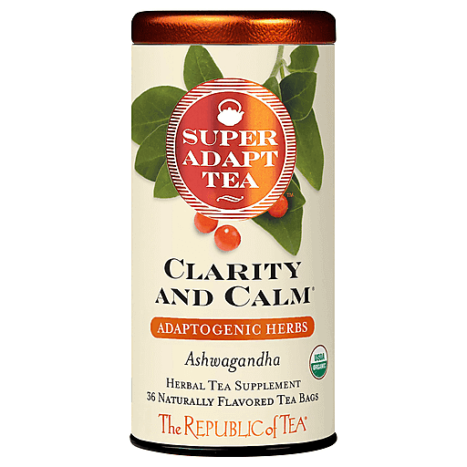 The Republic Of Tea Tea Bags Clarity And Calm Ashwagandha Super Adapt Tea 36 ea