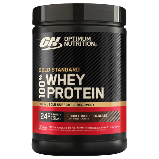 Optimum Nutrition 100% Whey Protein Double Rich Chocolate Protein Powder Drink Mix 17.49 oz