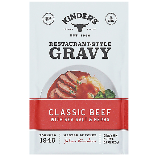 Kinder's Restaurant Style Classic Beef With Sea Salt & Herbs Gravy Mix 0.9 oz