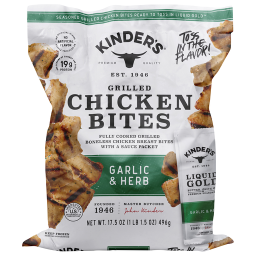 Kinder's Grilled Garlic & Herb Chicken Bites 17.5 oz