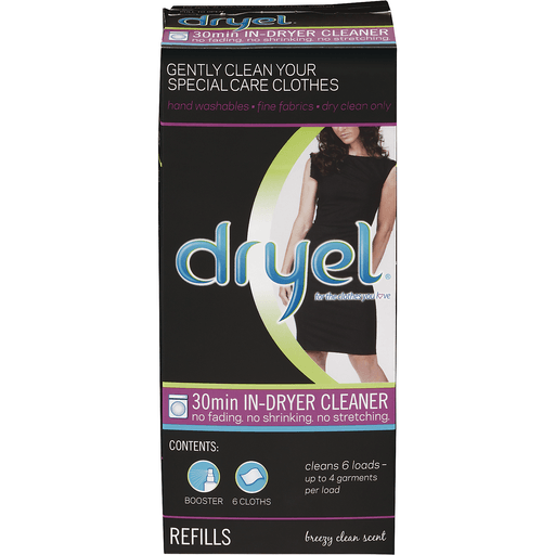Dryel Breezy Clean Scent Cleaning Cloths Refill 8 ea