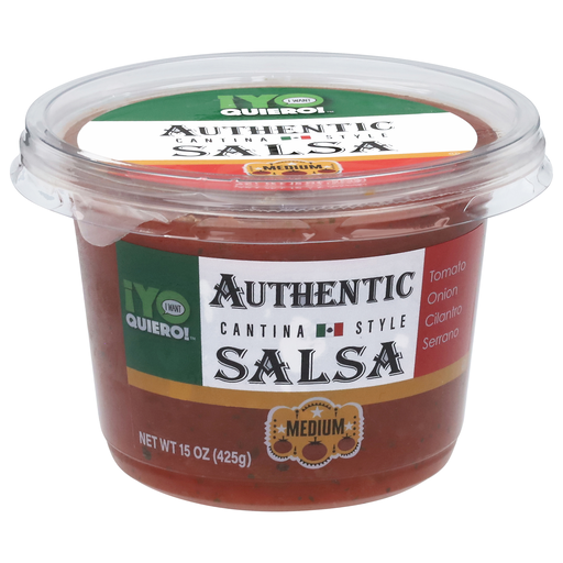 Yo Quiero! Authentic Cantina Style Medium Salsa 15 oz