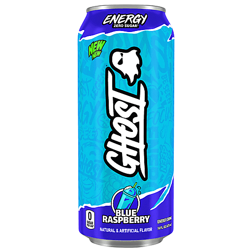 Ghost Zero Sugar Blue Raspberry Energy Drink 16 fl oz