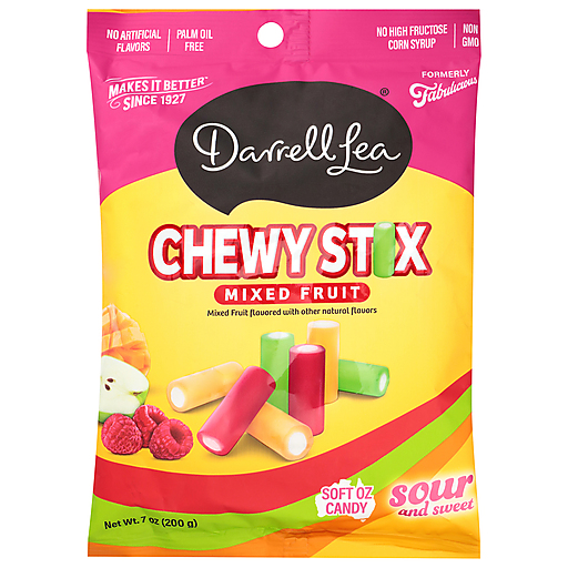 Darrell Lea Fabulicious Mixed Sour Candy Stix