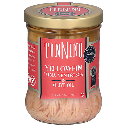 Tonnino Tuna Ventresca, Yellowfin 6.7 Oz, Canned Tuna & Seafood