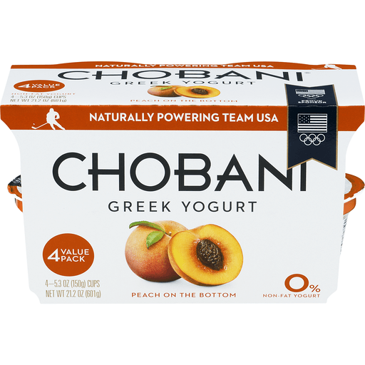 Chobani Yogurt, Nonfat, Greek, Black Cherry On The Bottom 5.3 Oz