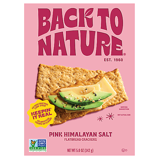 Back To Nature Crackers Flatbread Pink Himalayan Salt