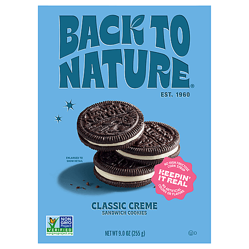 Back To Nature Classic Creme Sandwich Cookies 9 oz