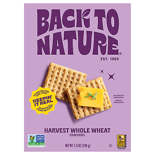 Back To Nature Crackers Whole Wheat