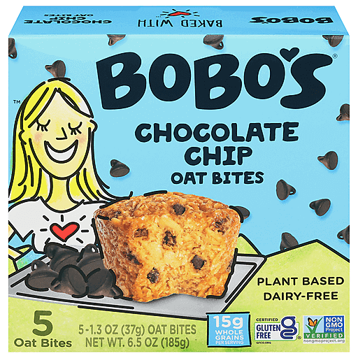 Bobos Oat Bars Original Choc Chip Bites-5ct
