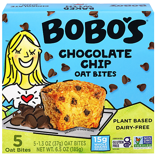 Bobos Oat Bars Original Choc Chip Bites-5ct