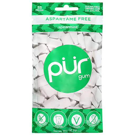 Pur Aspartame Free Spearmint Gum 2.72 oz