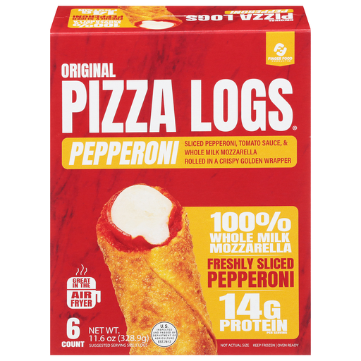 Finger Food Products Original Pepperoni Pizza Logs 6 ea