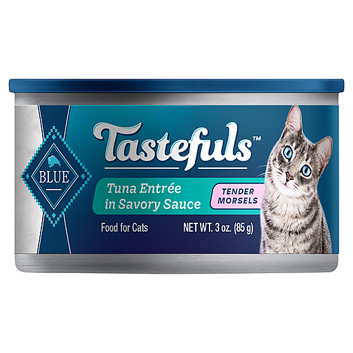 Blue Buffalo Natural Adult Tender Morsels Tuna Entree In Savory Sauce Food For Cats 3 oz