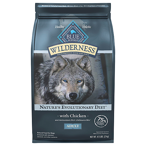 Blue Buffalo Nature's Evolutionary Diet Natural Adult With Chicken Food For Dogs 4.5 lb