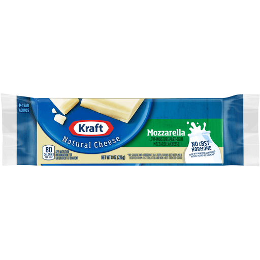 Kraft Low Moisture Part Skim Mozzarella Cheese 8 oz
