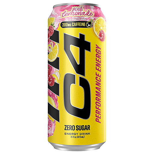 C4 Zero Sugar Pink Lemonade Energy Drink 16 fl oz