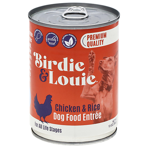 Birdie & Louie All Life Stages Chicken & Rice Dog Food Entree 13 oz