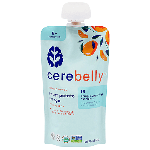 Cerebelly Organic 6+ Months Sweet Potato Mango Puree 4 oz