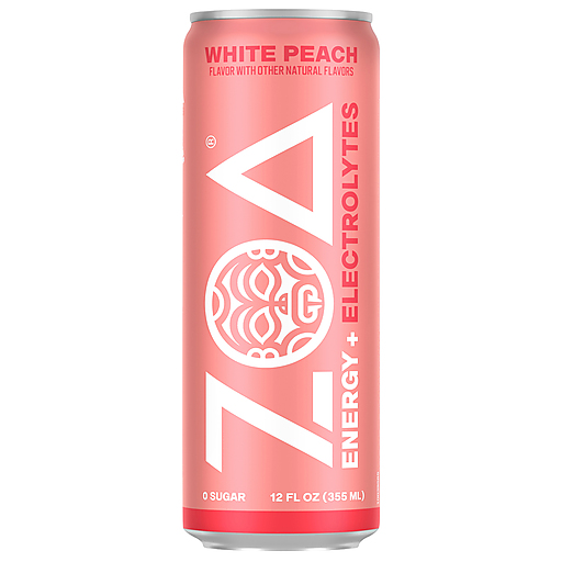 Zoa White Peach Energy Drink 12 fl oz