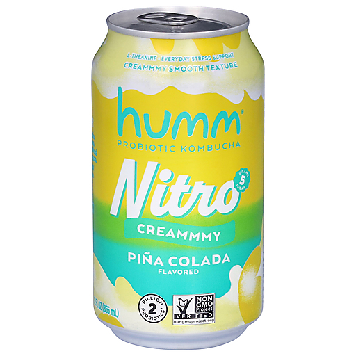 Humm Nitro Probiotic Pina Colada Flavored Kombucha 12 fl oz