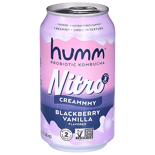 Humm Nitro Probiotic Blackberry Vanilla Flavored Kombucha 12 fl oz