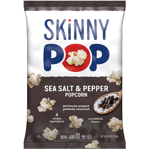 Skinny Pop Sea Salt & Pepper Popcorn 4.4 oz