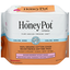 The Honey Pot Company 100% Organic Cotton Cover Incontinence Pads Herbal Infused Daytime Absorbency Liners With Wings 16 Ea