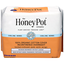 The Honey Pot Company 100% Organic Cotton Cover Incontinence Herbal Infused Overnight Absorbency Pads With Wings 16 Ea