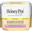 The Honey Pot Company 100% Organic Cotton Cover Incontinence Pads Non Herbal Daytime Absorbency Liners With Wings 16 Ea