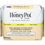 The Honey Pot Company 100% Organic Cotton Cover Incontinence Non Herbal Overnight Absorbency Pads With Wings 16 Ea