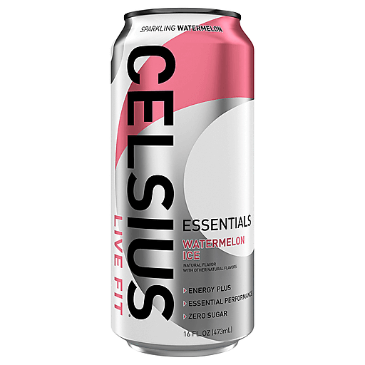 Celsius Essentials Zero Sugar Watermelon Ice Energy Drink 16 fl oz