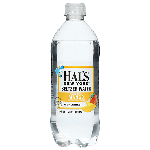 Hal's New York 0 Calories Mango Seltzer Water 20 fl oz