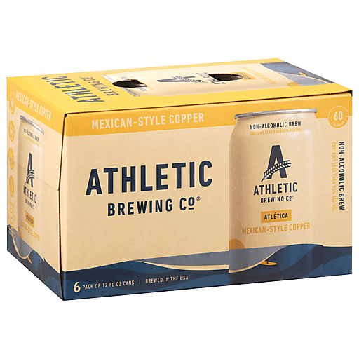 Athletic Brewing Co Beer, Mexican Style Copper, 6 Pack 6 ea