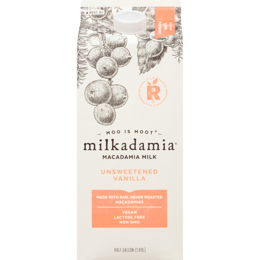 Milkadamia Macadamia Milk, Unsweetened, Vanilla | Dairy | Market Basket