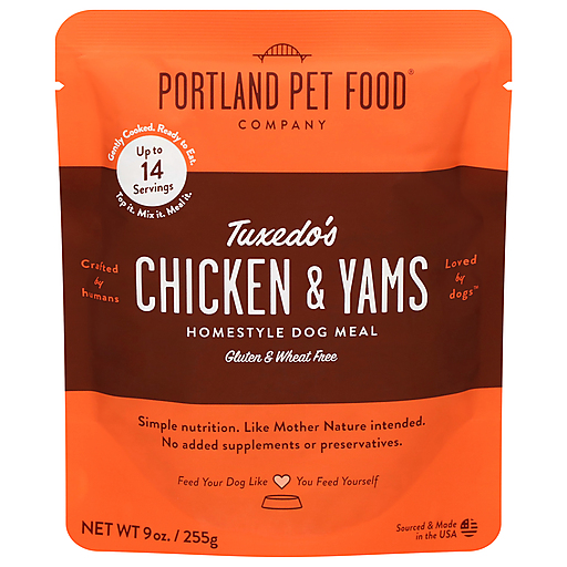 Portland Pet Food Company Tuxedo's Chicken & Yams Homestyle Dog Meal 9 oz