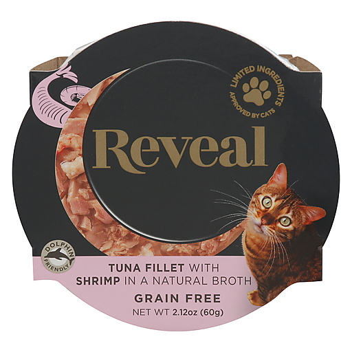 Reveal Cat Food Grain Free Tuna Fillet With Shrimp in a Natural