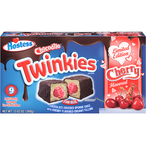 Hostess® Chocodile® Twinkies® Limited Edition Cherry Cakes 9 ct Box ...