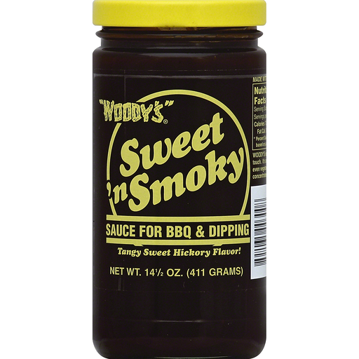Woodys Sauce, Sweet 'N Smoky 14.5 oz