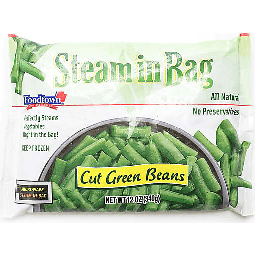 Foodtown Cut Green Beans 12 Oz Steamable Poly Bag Vegetables D Agostino