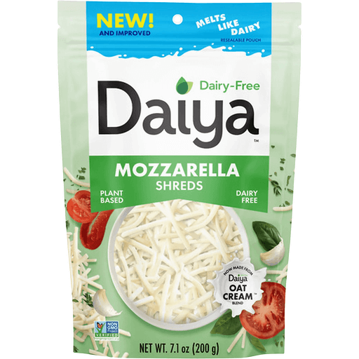 Daiya Oat Cream Blend, Dairy Free, Mozzarella, Plant Based, Shreds 7.1 oz
