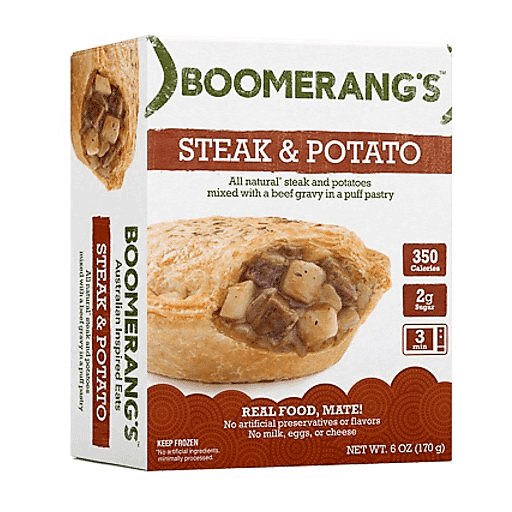 Boomerangs Steak & Potato Pie