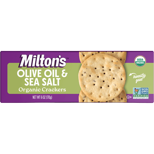 Miltons Org Olive Oil & Sea Salt Crackers