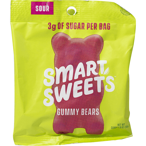 Smart Sweets Gummy Bears, Sour | Packaged Candy | Market Basket