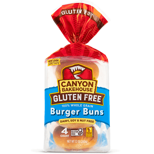 Canyon Bakehouse Gluten Free Burger Buns 4 ea