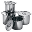 4 Pc Ss Stock Pot Set