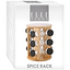 Elle Decor Blk/Wood Spice Rack