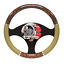 Wood/Tan Steering Wheel Cover