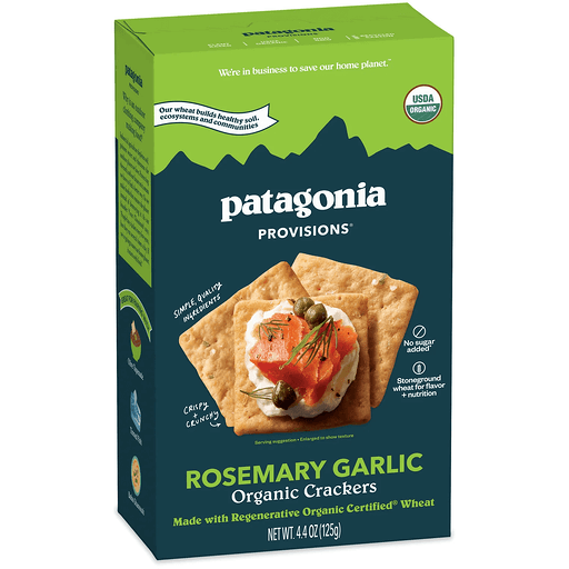 Patagonia Provisions Organic Rosemary Garlic Crackers 4.4 oz